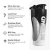 Beyond Shakers Insulated Metal Protein Shaker, Stainless Steel Supplement Bottle - BPA Free for Gym 735ml in Black & White view 2