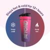 Beyond Shakers Insulated Metal Protein Shaker, Stainless Steel Supplement Bottle - BPA Free for Gym 735ml in Pink & Purple view 3