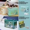 Afternoon Tea & Biscuits Hamper With 8 Border Biscuits & 80 English Teabags (Breakfast & Afternoon) Vintage Tins | Tea & Biscuit Lovers Gift Hamper view 2