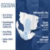 Egosan Adult Incontinence Diaper Briefs with 8 Hours of Protection X-Dry Technology for Superior Absorbency with Adjustable Tabs, Unisex (Medium (8-Count)) view 2