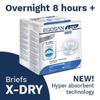 Egosan Adult Incontinence Diaper Briefs with 8 Hours of Protection X-Dry Technology for Superior Absorbency with Adjustable Tabs, Unisex (Medium (8-Count)) view 3