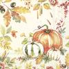 20 Napkins K?rbitse around Autumn Leaves | Thanksgiving | Autumn | Table Decoration 33 x 33 cm view 1