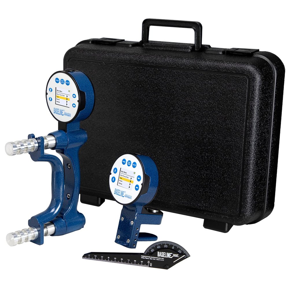 Baseline BIMS Digital 5-Position Grip and Pinch Dynamometer Set for Strength Testing and Evaluation Professional Hand Therapy, Physical Therapy, Athletic Training, Rehabilitation