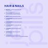 Jelly Pills Gummies with Biotin 5000 mcg, Folic Acid and 7 Vitamins - No Added Sugars - 60 Raspberry Flavoured Vegan Gummies to Reduce Hair Loss - Hair and Nails view 4