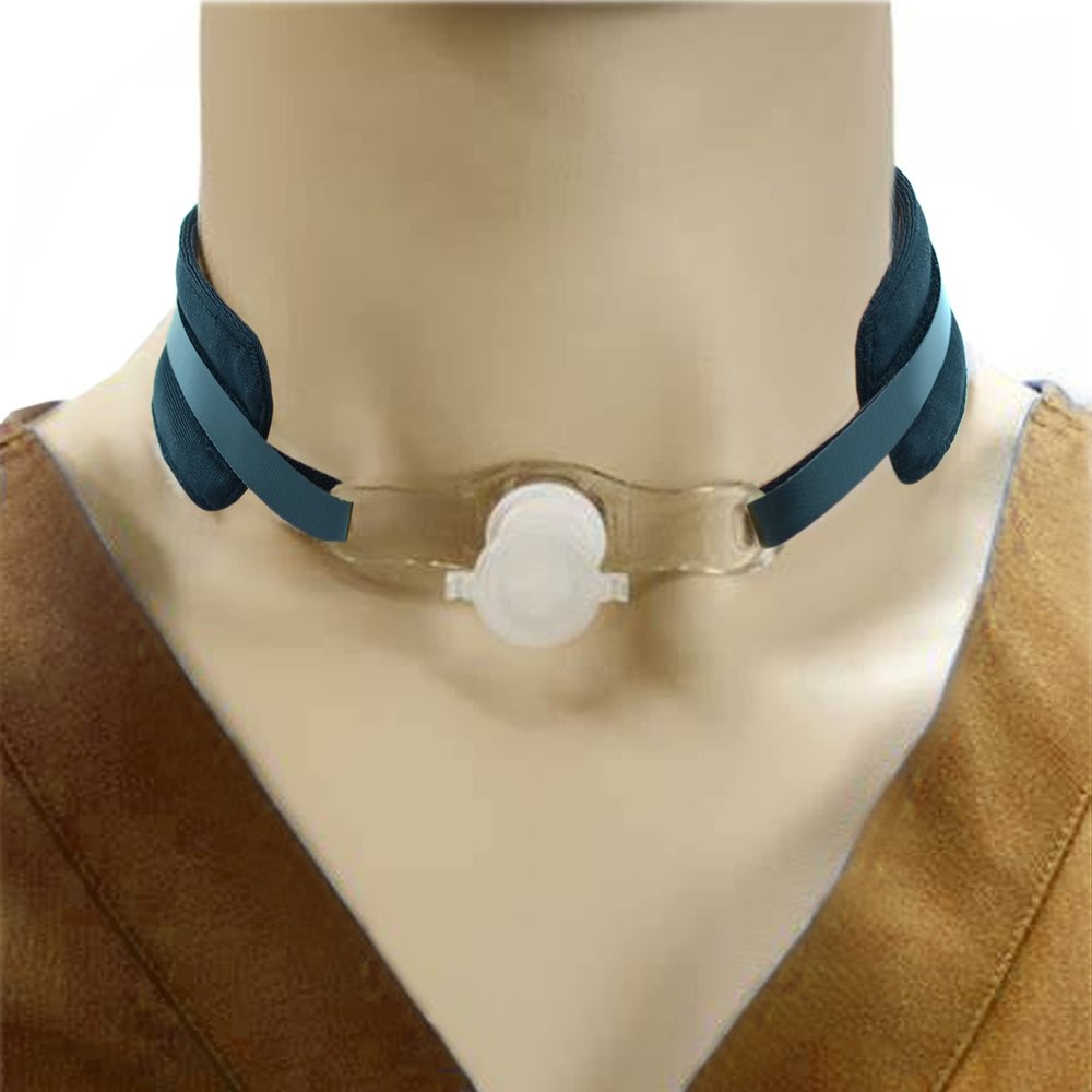 2 Pack Adjustable Tracheostomy Tube Holder for Adults Soft Reusable Trach Ties