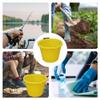 2x Premium Quality Plastic Builders Yellow 3 Gallon 14 Litre Bucket Water Mixing Storage Strong with Measuring Guide, Handle And Spout For Home Garden Farm. view 4