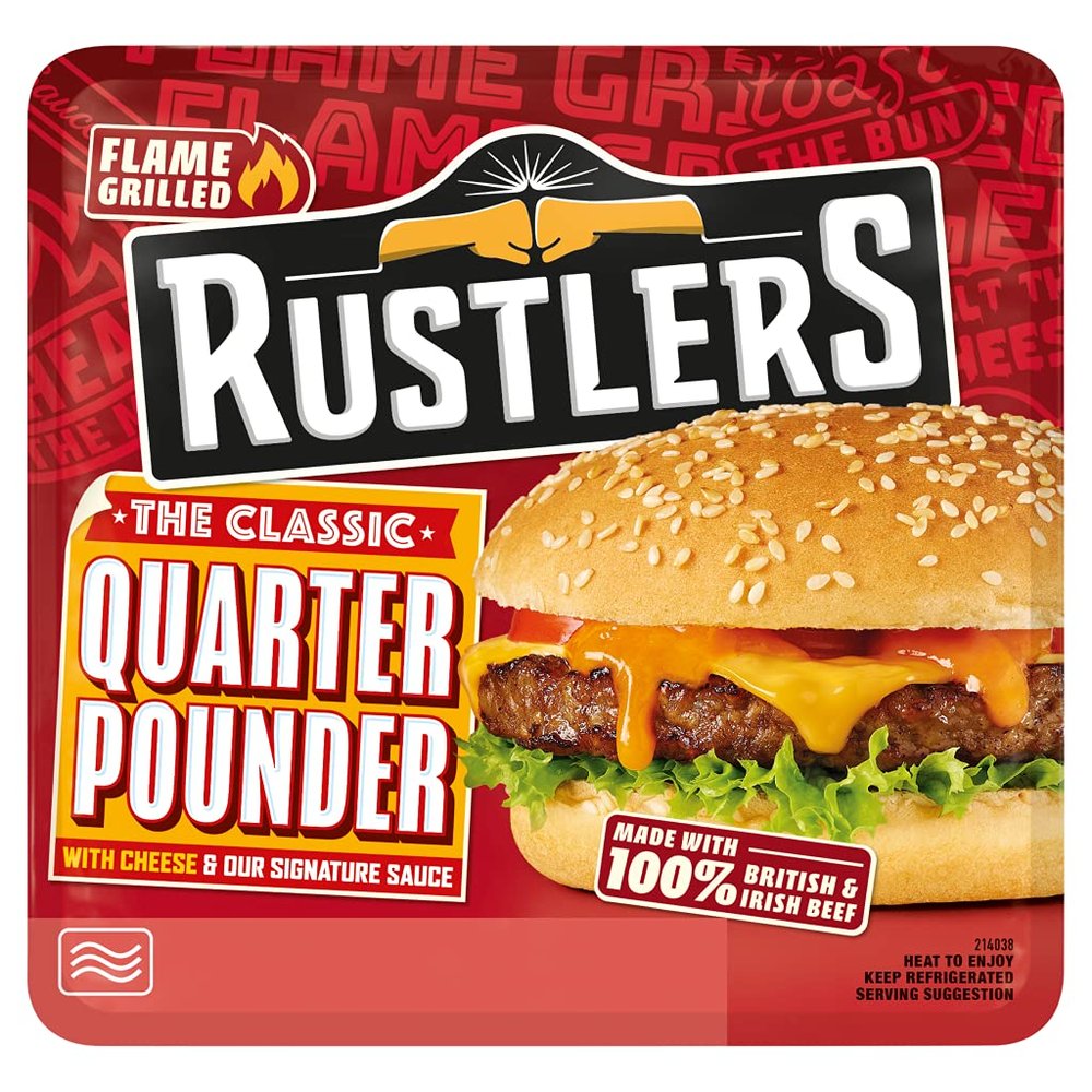 Rustlers Flame Grilled The Classic Quarter Pounder 190g