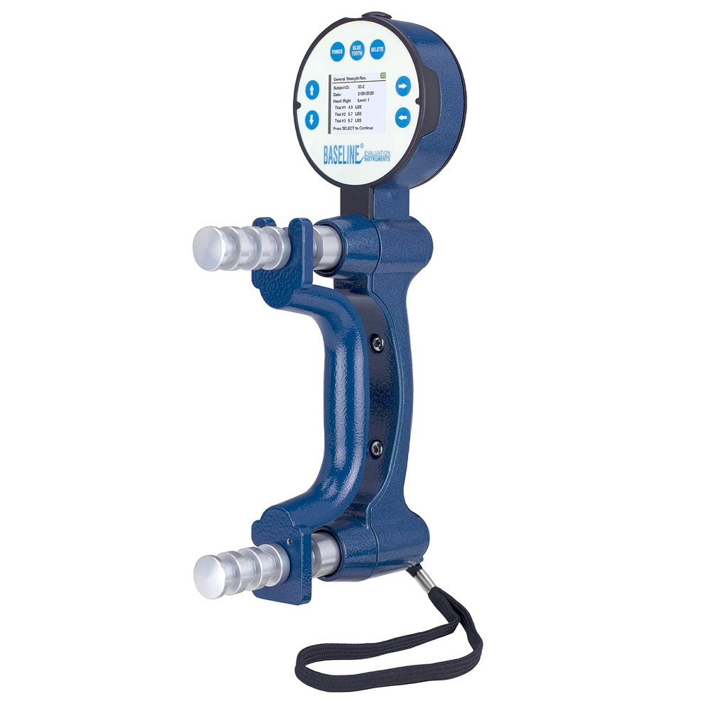 Baseline BIMS Digital 5-Position Hand Dynamometer for Grip Strength Testing and Evaluation Professional Hand Therapy, Physical Therapy, Athletic Training, Rehabilitation - Functional Variant