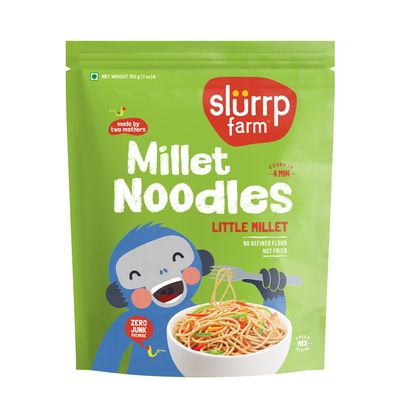 Slurrp Farm Millet Noodles | Not Fried, No MSG | Millet Noodles (Mild Masala)