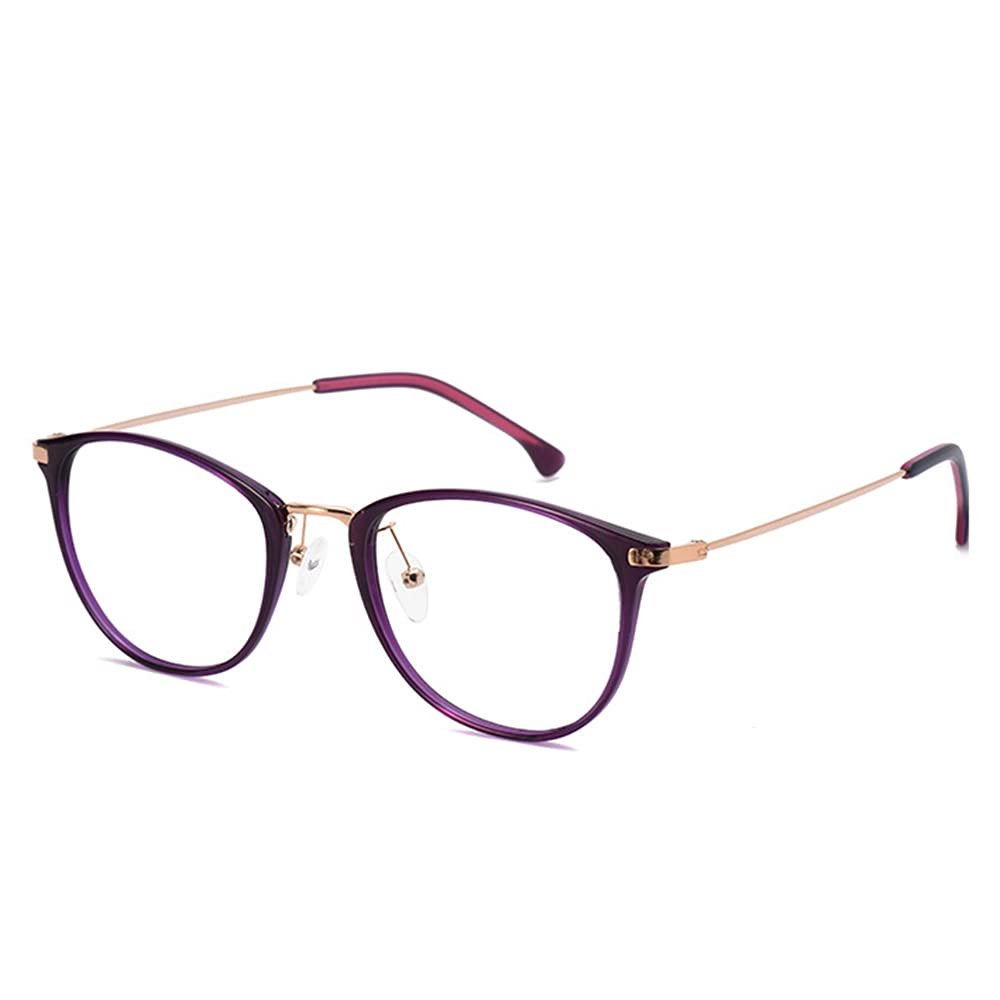 CAOXN Women's Anti-Blue Light Computer Reading Glasses Retro Cat Glasses Frame 1.56 Aspheric Resin Lens Reader +1.0 To +3.0 Diopter,E,+3.00