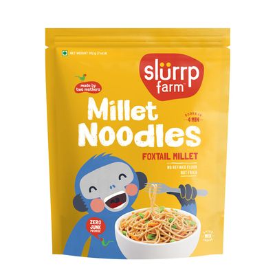 Slurrp Farm No Refined Flour Classic Masala Millet Noodles | Not Fried, No MSG | 100% Vegetarian