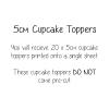 I Love Lions - 20 x 5cm Edible Cupcake Toppers on Premium Icing view 4
