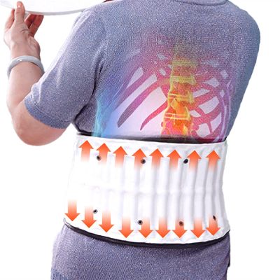 JuZi Store Inflatable Back Support-Decompression Back Belt, Lower Back Brace- Lumbar Support and Back Traction for Men and Women, Relieve Tight Lower Back Muscles (Color : Manual, Size : S)