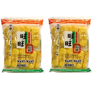 Want Want Senbei Rice Crackers (112g) - Pack of 2, by Food Sanctuary