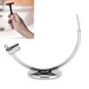 Classic Razor Stand and Shaving Brush  Silver Single Head Men's Razor Razor Razor Razor Safety Razor Freehand Razor, Brush Holder, Silver view 3