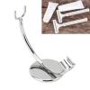 Classic Razor Stand and Shaving Brush  Silver Single Head Men's Razor Razor Razor Razor Safety Razor Freehand Razor, Brush Holder, Silver view 4