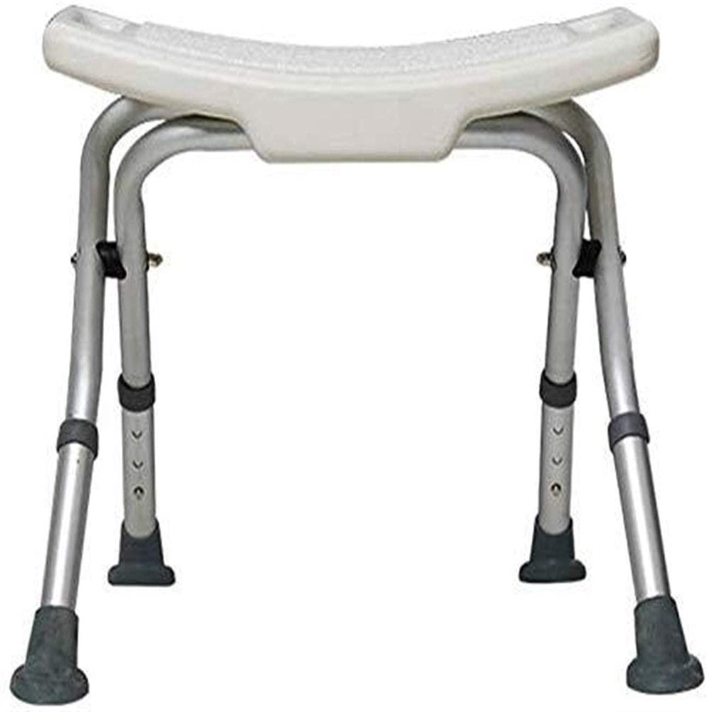 ZJYWMM Bathroom Chair for Bathroom Seats - Lightweight Aluminum - Portable - Easy Installation - Elderly Disabled Weight 150 Kg White