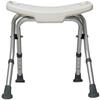 ZJYWMM Bathroom Chair for Bathroom Seats - Lightweight Aluminum - Portable - Easy Installation - Elderly Disabled Weight 150 Kg White view 1