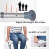 ZJYWMM Bathroom Chair for Bathroom Seats - Lightweight Aluminum - Portable - Easy Installation - Elderly Disabled Weight 150 Kg White view 3