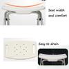 ZJYWMM Bathroom Chair for Bathroom Seats - Lightweight Aluminum - Portable - Easy Installation - Elderly Disabled Weight 150 Kg White view 4