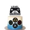 Level 11 Unlocked Video Game Cake Topper for 11th Birthday Party Decoration Video Game Controller Theme Cake Topper view 1