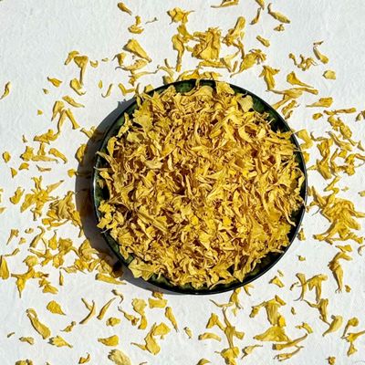 Yellow Marigold Petals - 50g - Edible Natural Dried Petals - Food Grade - Culinary - Cake Decoration - Cocktails (207)