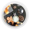 2X Golden Christmas - Sticker Skin for Freestyle Libre 3 sensors view 1