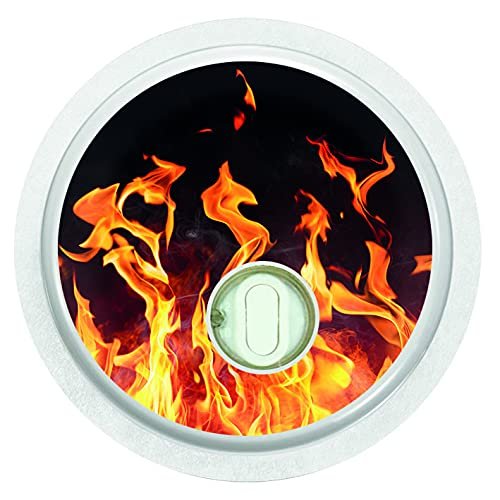 2X Flames - Sticker Skin for Freestyle Libre 3 Sensor