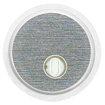 2x Brushed Metal Effect / Structure Sticker for FreeStyle Libre 3 Sensors