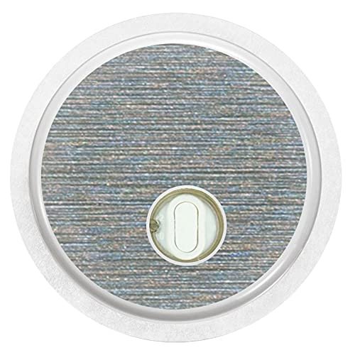 2x Brushed Metal Effect / Structure Sticker for FreeStyle Libre 3 Sensors