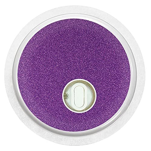 2X Purple Metallic - Glitter-Effect - Sticker Skin for Freestyle Libre 3 sensors