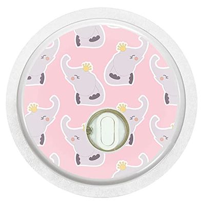 2X Pink Elephants - Sticker Skin for Freestyle Libre 3 sensors