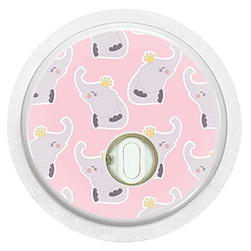 2X Pink Elephants - Sticker Skin for Freestyle Libre 3 sensors
