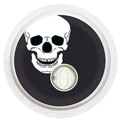 Sticker for FreeStyle Libre 3 Sensor 2x Skull myDili Diabetes Black