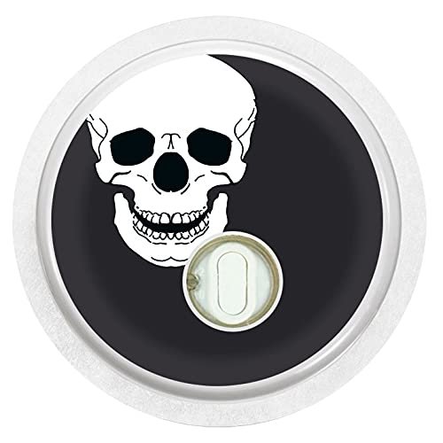 Sticker for FreeStyle Libre 3 Sensor 2x Skull myDili Diabetes Black