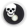 Sticker for FreeStyle Libre 3 Sensor 2x Skull myDili Diabetes Black view 1
