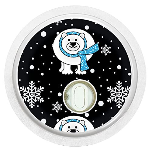 2X Polar Bear - Sticker Skin for Freestyle Libre 3 sensors