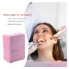 125pcs Disposable Waterproof Medical Paper Dental Hygiene Bib Neckerchief Wood Pulp Paper Dental Clean Pad Sheets (Color : Purple) view 3