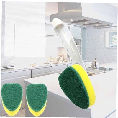 1pc Soap Dispensing Sponge Replaceable Pad Brush Kitchen Brush for Dish Pot Pan Sink Cleaning