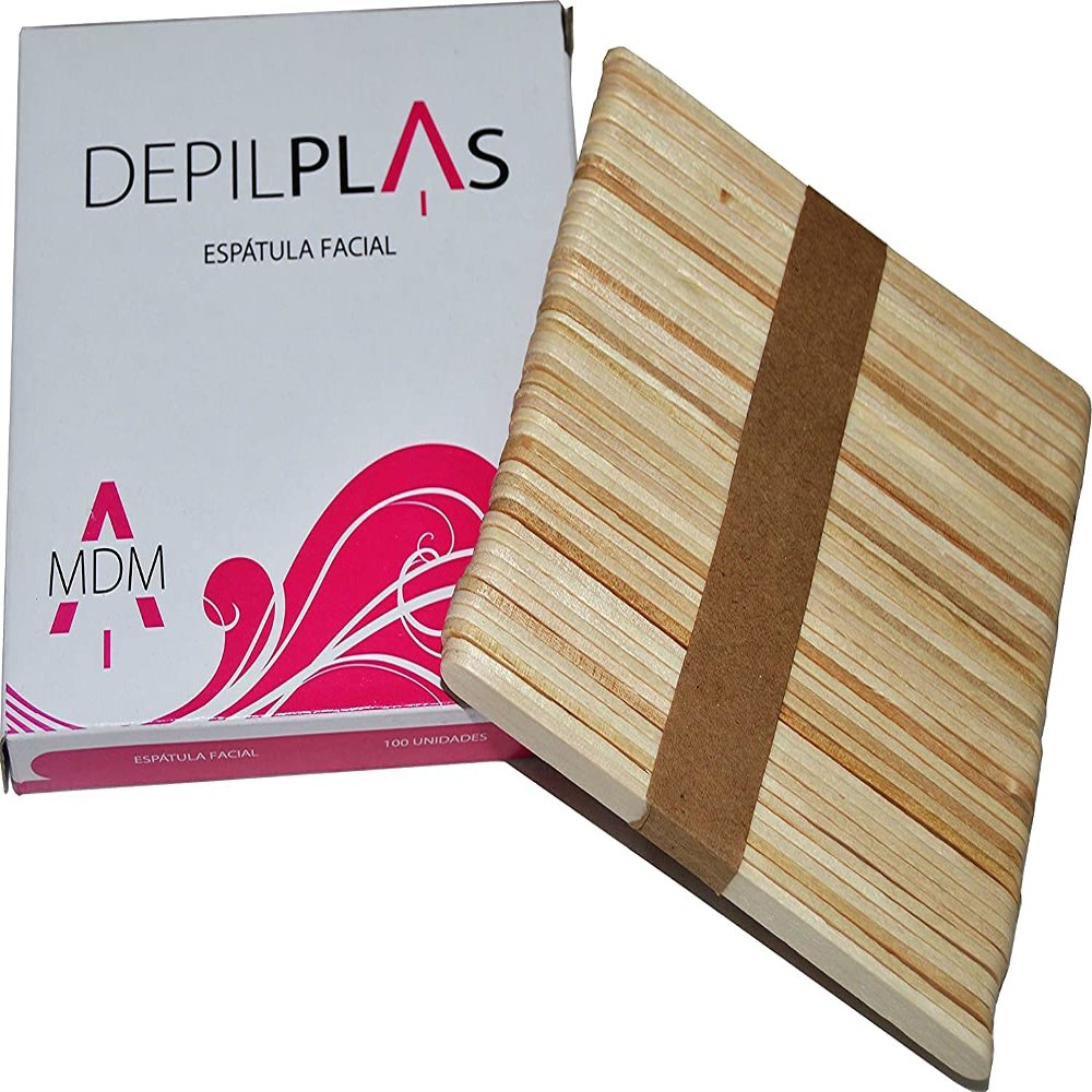 100pcs Wooden Face Spatula for Hair Removal Wax
