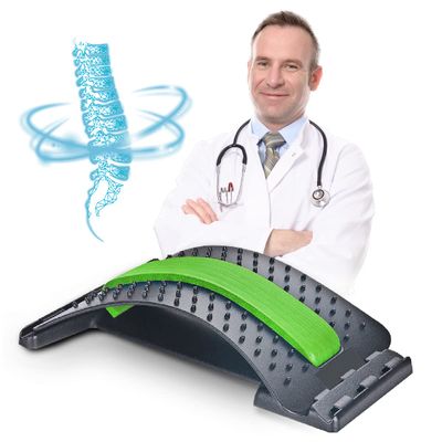 Lumbak Pro - Stretching Device, 3 Levels, 3 Modes, Acupuncture, Corrects Back Posture, Relieves Muscle Stiffness, Flexible, Reduces Stress (Green)