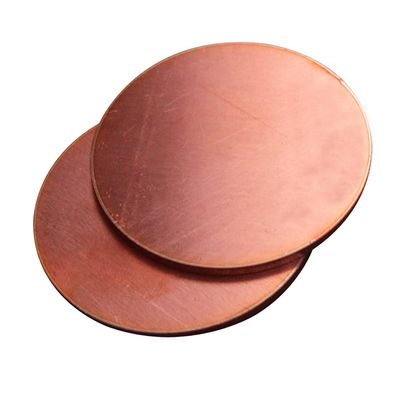 T2 Conductive Red Copper Round Pure Copper Plate, Thickness 2.5, Diameter 100mm