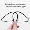 CAOXN Men's Anti-Blue Light Fatigue Pure Titanium Reading Glasses Professional Ultra-Light Frame Aspheric Resin Lens Reader,Black,+1.00 view 2