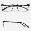 CAOXN Men's Anti-Blue Light Fatigue Pure Titanium Reading Glasses Professional Ultra-Light Frame Aspheric Resin Lens Reader,Black,+1.00 view 4