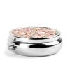 Pill Case Boer Goat Pink Florals Pill Box for Purse Cute Small Travel Round Shape Pill Organizer view 3