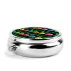 Pill Case Pickleballs and Green Pickles Pill Box for Purse Cute Small Travel Round Shape Pill Organizer view 3