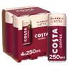 Costa Coffee Classic Latte Iced Coffee 4 x 250ml view 1