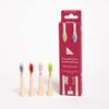 A Good Company Toothbrush Head 4-Pack from Bamboo, Multicolored, Regular view 2