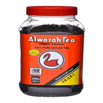 ALwazah Tea - 100% Pure Ceylon Loose Black Tea - Large Leaves - 300g
