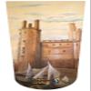 Amputee Sock "Wales Castle Mural B",Residual Wound Sock, 3PLY view 1